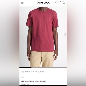 Vince Burgundy Cotton Tee